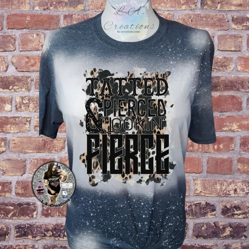 Tattooed & Pierced - Bleached Tee